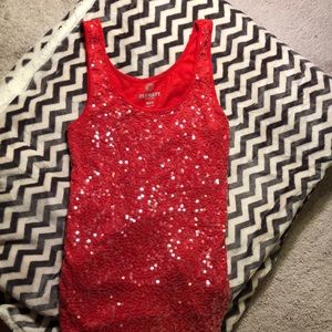 Sequin tank top